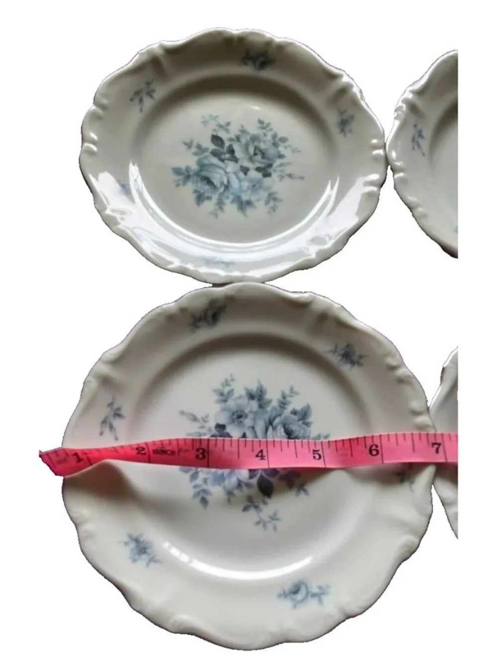 Set of 4 Johann Haviland Bavaria Blue Garland Bread Dessert Plates 6.5